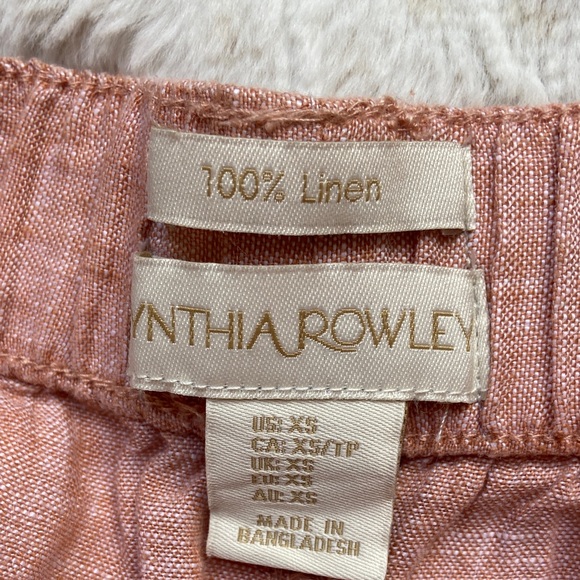 Cynthia Rowley Women's Linen Pants - Dusty Pink - Picture 3 of 8